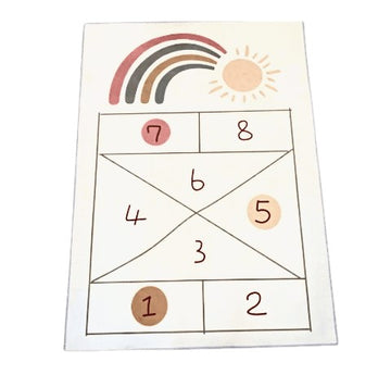 Children's hopscotch indoor floor rug / play mat EXTRA LARGE